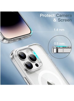 Houmt Magnetic Case for iPhone 14 Pro Max Case [Non-Yellowing MagSafe] Shockproof Protective Phone Cover Slim Thin Clear for Apple iPhone 14 Pro Max  - Image 4
