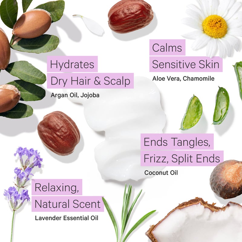 Tree to Tub Deep Repair Argan Oil Conditioner by Tree To Tub - pH 5.5 Balanced Nourishing Hair Conditioner for Damaged Hair and Dry Scalp, with Organic Coconut Oil, Lavender Essential Oil 8.5 oz - Image 3