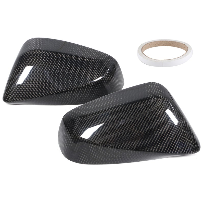 Carbon Fiber Rearview Mirror Cover Add On Decorative Caps Fit for NX200 300h 200t 300 2015-2020 - Image 1