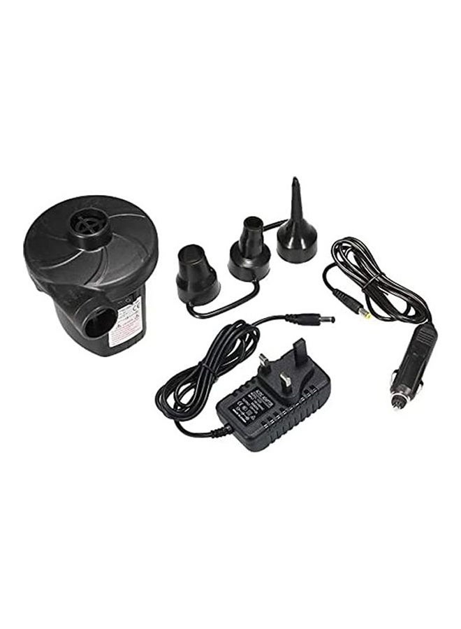 Portable Electric Air Pump With Different Air Filling Nozzles Plastic Black 11.7 x 11.5 x 10cm - Image 2
