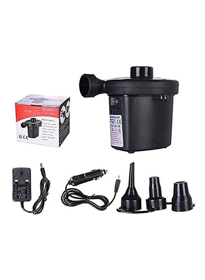 Portable Electric Air Pump With Different Air Filling Nozzles Plastic Black 11.7 x 11.5 x 10cm - Image 1