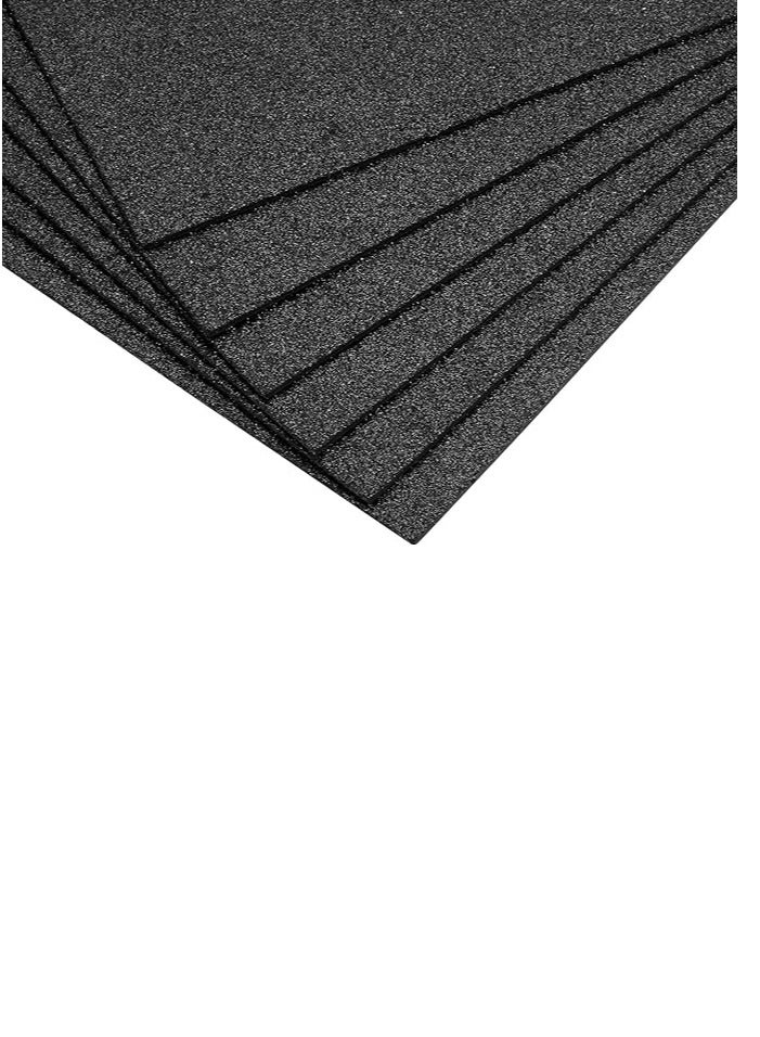 أوراق فوم EVA لامعة، عبوة 10 قطع سميكة من الفوم المتلألئ من جانب واحد، 8 × 12 بوصة فوم لامع غير لاصق لمشاريع الحرف اليدوية، مشاريع الفن، تزيين الحفلات (لامع أسود) - Image 4