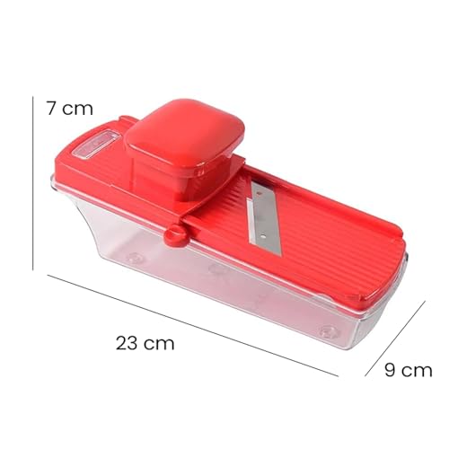 SUPERMOM Multipurpose Chopper 1 Pc – Vegetable & Dry Fruit Multiple Slicer, Manual Kitchen Slicing Tool for Almonds, Cashews, Veggies & Fruits, Stainless Steel Blade Cutter for Fast Food Preparation - Image 2