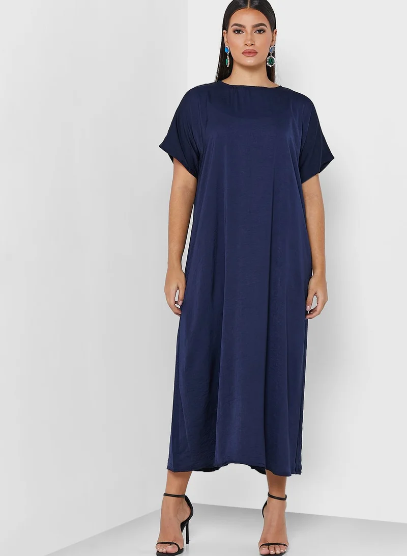 Khizana Contrast Abaya With Inner