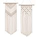 Dahey 2 Pcs Macrame Wall Hanging Decor Woven Wall Art Macrame Tapestry Boho Chic Home Decoration for Apartment Bedroom - Image 2