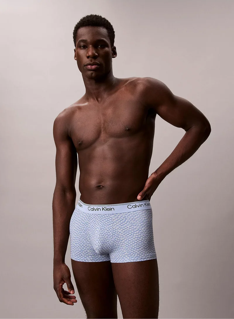 كالفن كلاين ثلاث قطع سراويل داخلية قصيرة من المايكروفايبر المطاطي