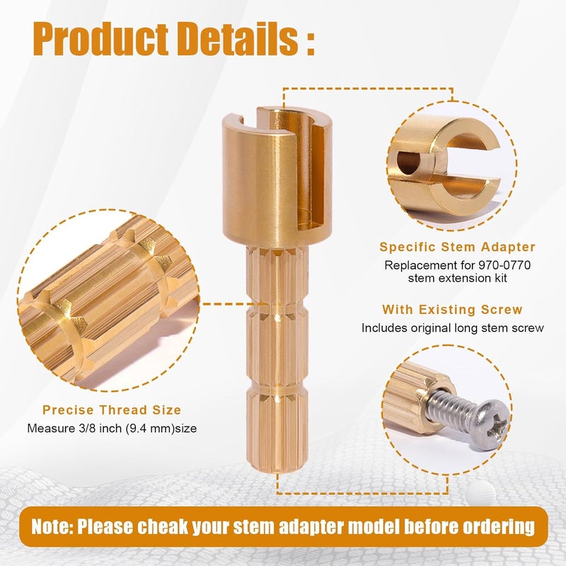 Presan محول الساق 970-0770 متوافق مع مقبض صنبور دش Pfister - Image 4