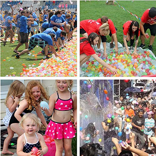 Ueerdand 1700 Pack Water Balloons with Refill Hose Nozzle Eco-Friendly Latex Balloons for Kids Adults Outdoor Water Bomb Fight Games - Image 3