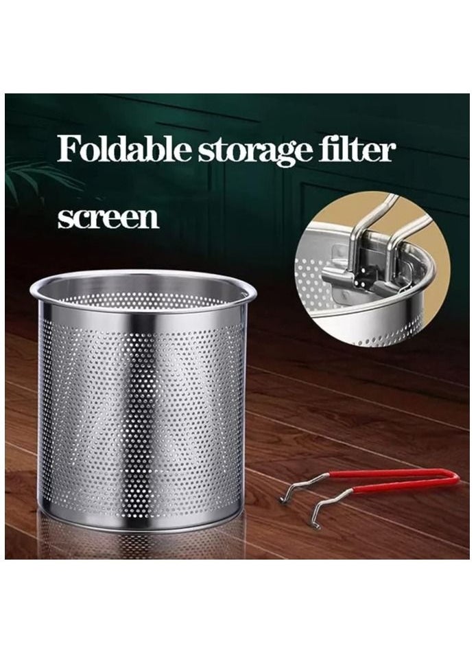 Generic - Deep Fryer Pot Stainless Steel Frying Pan with Strainer Basket and Handle,Tempura Fish Shrimp Chicken Fryer Deep Frying Pot - Image 1