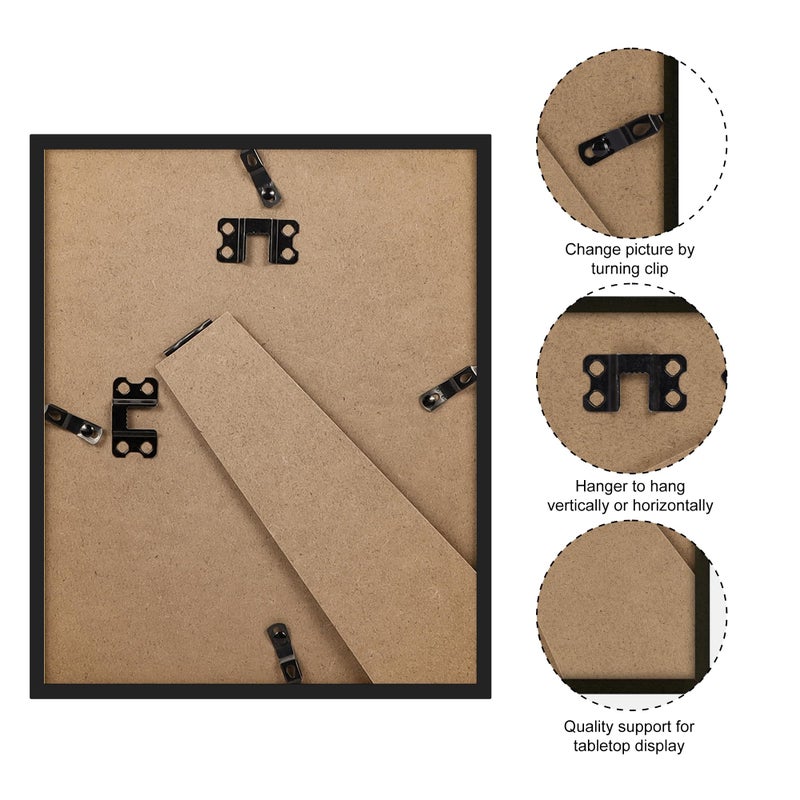 Giftgarden 8x10 Picture Frame Rustic Brown  8 by 10 Thin Photo Frame for Wall Tabletop Display  Single - Image 5