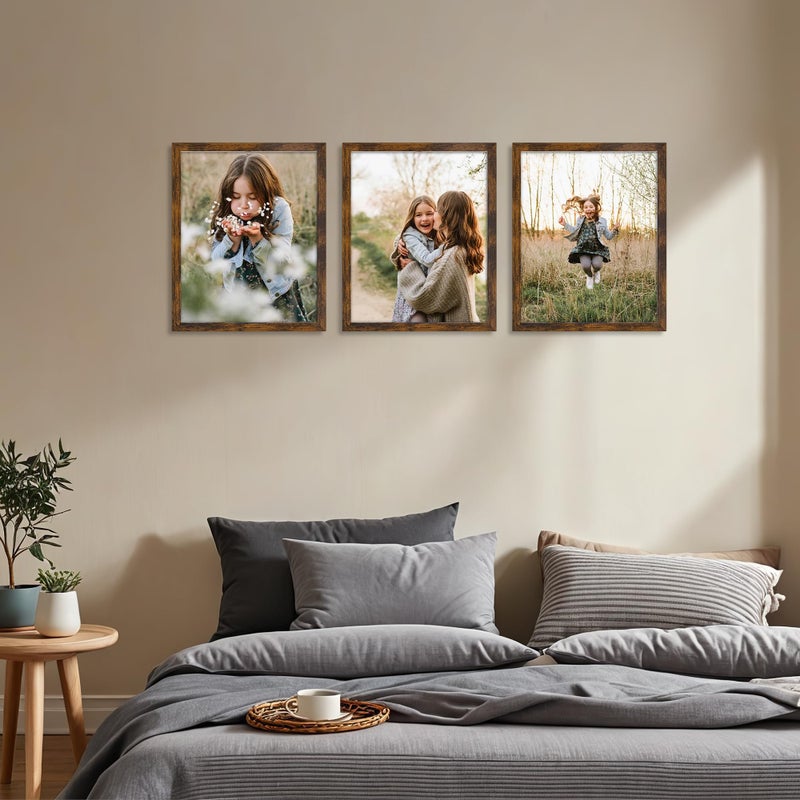 Giftgarden 8x10 Picture Frame Rustic Brown  8 by 10 Thin Photo Frame for Wall Tabletop Display  Single - Image 4