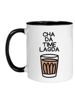 Funny Punjabi Quote Its Time For Tea Design Printed Coffee Mug 11Oz Black Handle