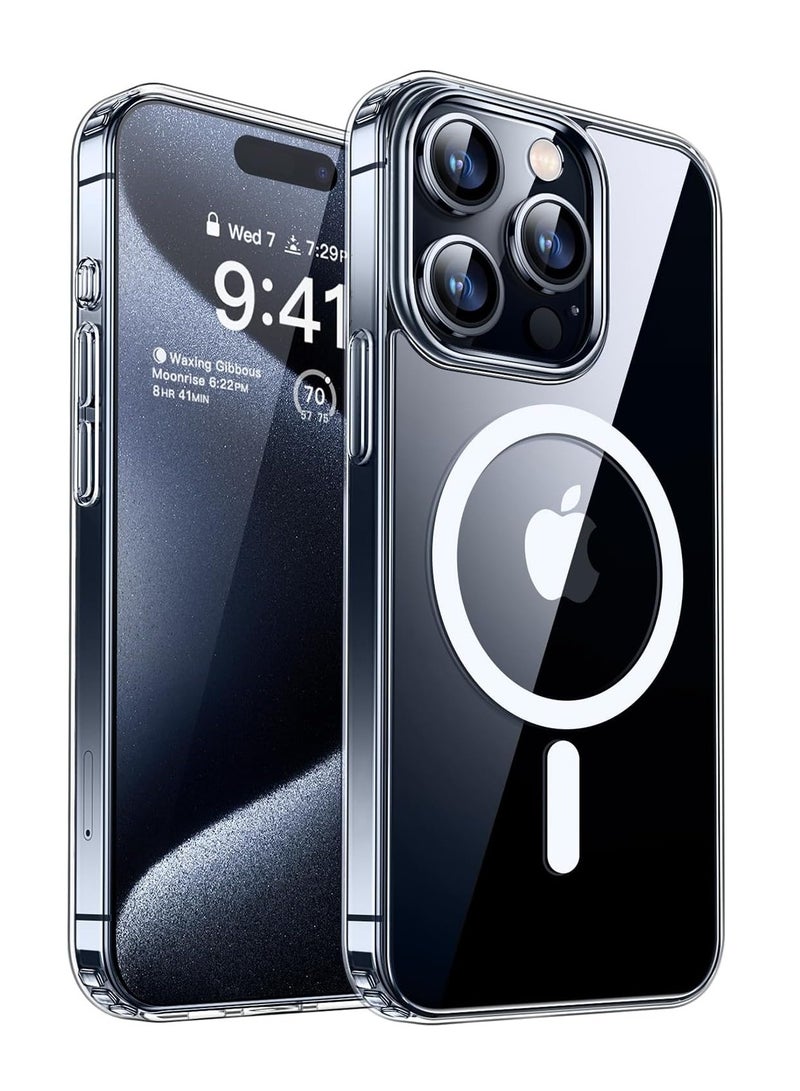 بورتوني حافظة iPhone 15 Pro Max مقاس 6.7 بوصة MagSafe متوافقة مع الشحن اللاسلكي غطاء حماية صلب مقاوم للخدش ومقاوم للصدمات لهاتف Apple iPhone 15 Pro Max - Image 1