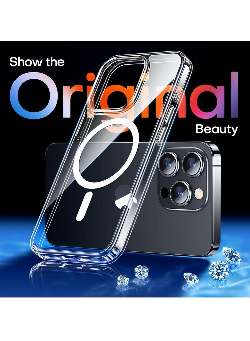 بورتوني حافظة iPhone 15 Pro Max مقاس 6.7 بوصة MagSafe متوافقة مع الشحن اللاسلكي غطاء حماية صلب مقاوم للخدش ومقاوم للصدمات لهاتف Apple iPhone 15 Pro Max - Image 3