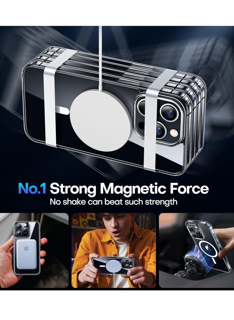 بورتوني حافظة iPhone 15 Pro Max مقاس 6.7 بوصة MagSafe متوافقة مع الشحن اللاسلكي غطاء حماية صلب مقاوم للخدش ومقاوم للصدمات لهاتف Apple iPhone 15 Pro Max - Image 5