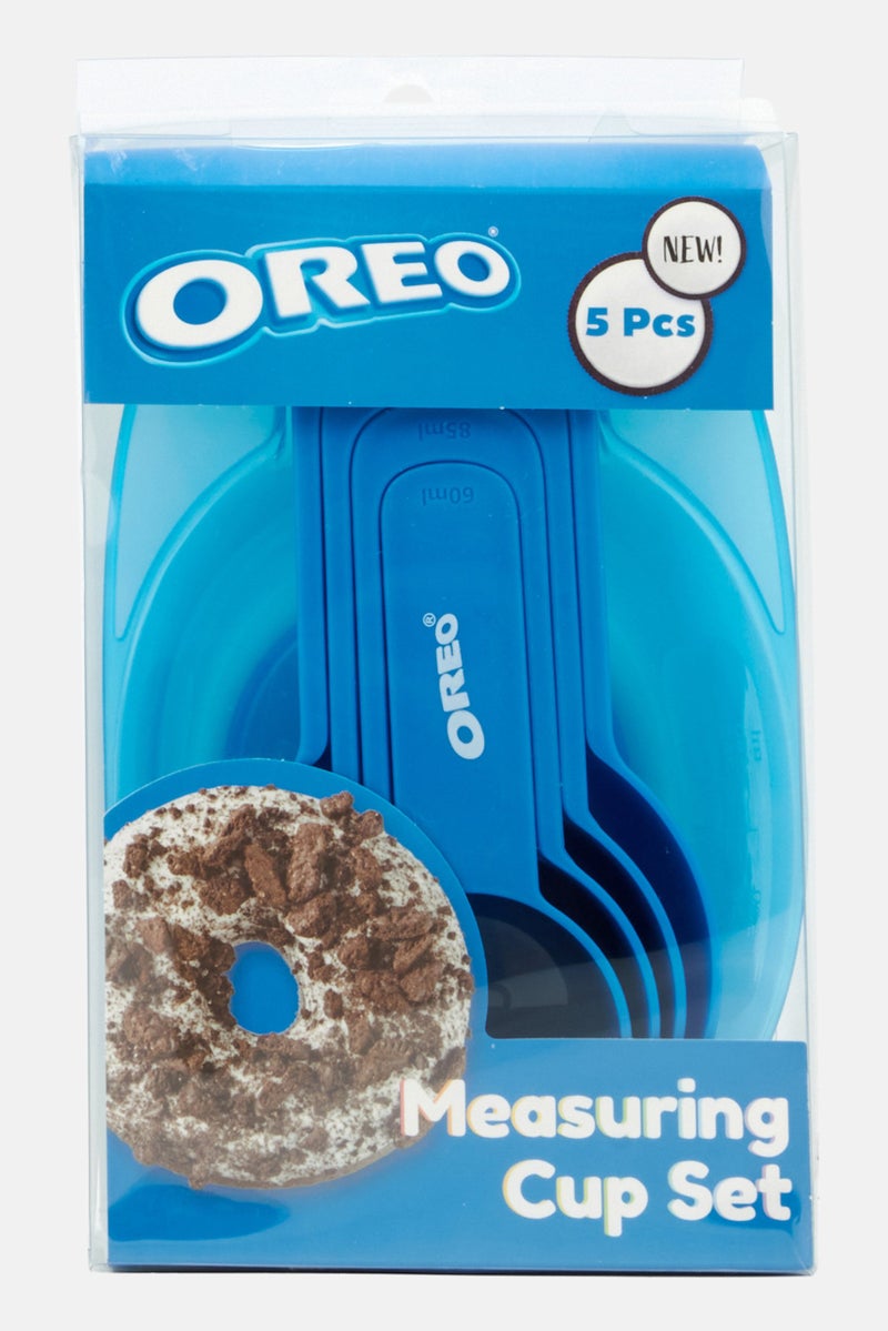 Oreo 5 Pieces Measuring Cup Set, Blue - Image 1