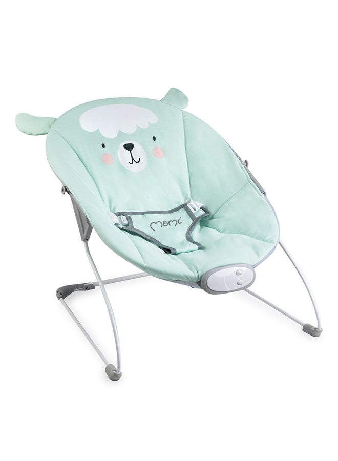 Momi GLOSSY Lama Lightweight Baby Recliner Bouncer, Sensory Unit with 8 Melodies Vibrations, 3point Safety Belt, Foldable, Anti-slip Pad - Image 1