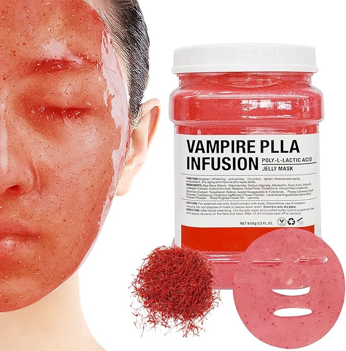 POZTL Jelly Mask Powder for Facials Natural Rose Petals Jelly Face Mask Professional Peel Off Hydro Face Mask Powder Leaves Skin Soft Moisturized and RevitalizedDIY SPA 23 FlOz - Image 1