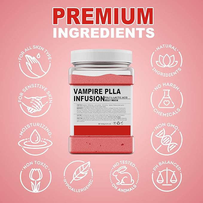 POZTL Jelly Mask Powder for Facials Natural Rose Petals Jelly Face Mask Professional Peel Off Hydro Face Mask Powder Leaves Skin Soft Moisturized and RevitalizedDIY SPA 23 FlOz - Image 5