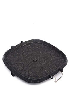 Joyelink Griddle Pan, Korean-style Square Grill Pan Cast Iron Square Frying Pan with Maifan Stone Coated Surface Non-stick Smokeless Stovetop Plate for Indoor Outdoor BBQ  - Image 1