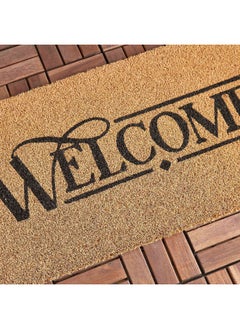 Home Box Welcome Printed Coir Doormat with PVC Back - 45x75 cm  - Image 2