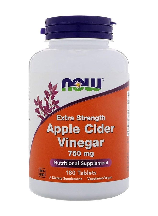 now Apple Cider Vinegar 750Mg 180S Tabs