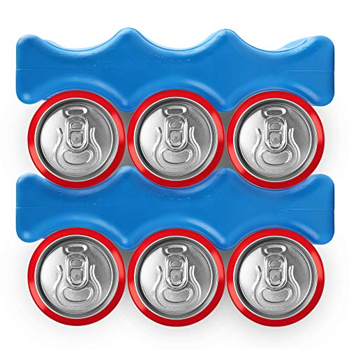 LotFancy Ice Packs for Coolers, Breastmilk Bottle Storage, Lunch Box, Insulated Bags, 4-Pack Contoured Freezer Packs, Long Lasting Reusable Cool Packs for Canned Beer Soda, Camping Beach Picnic - Image 4