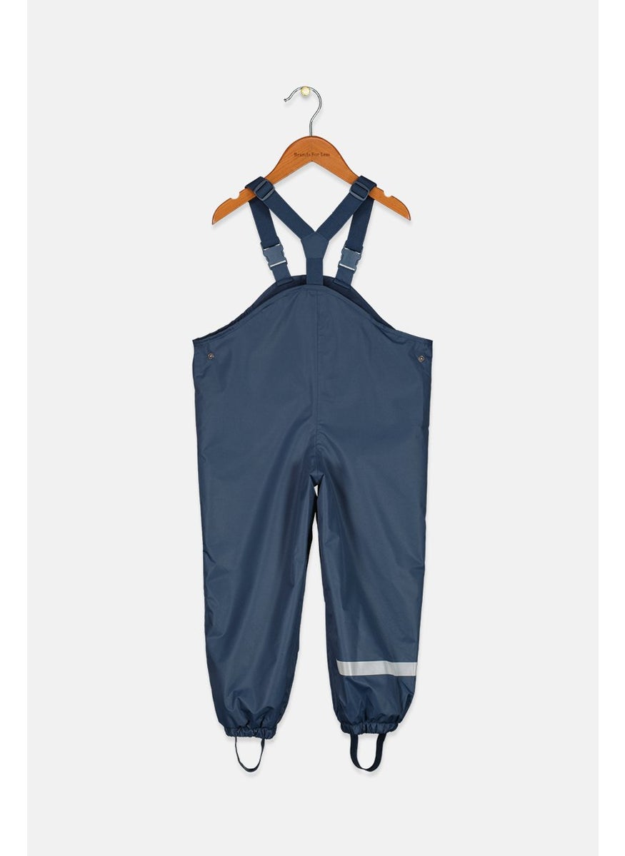Tchibo - Toddlers Boy Graphic Print With Suspender Thermal Pants, Navy - Image 1