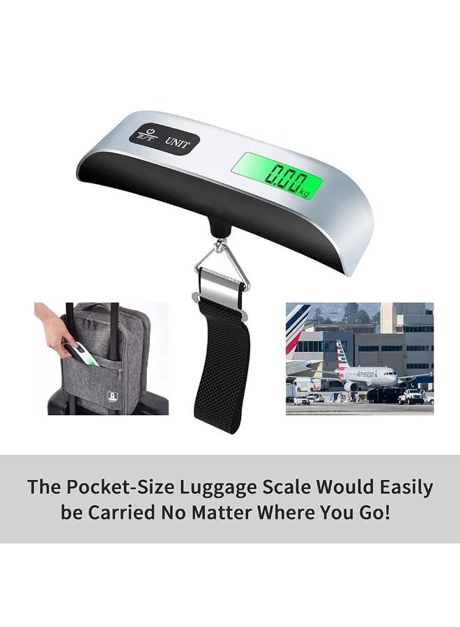 ميزان الأمتعة الرقمي المحمول، ميزان وزن الأمتعة المحمول، ميزان حقائب السفر المعلقة - Image 4