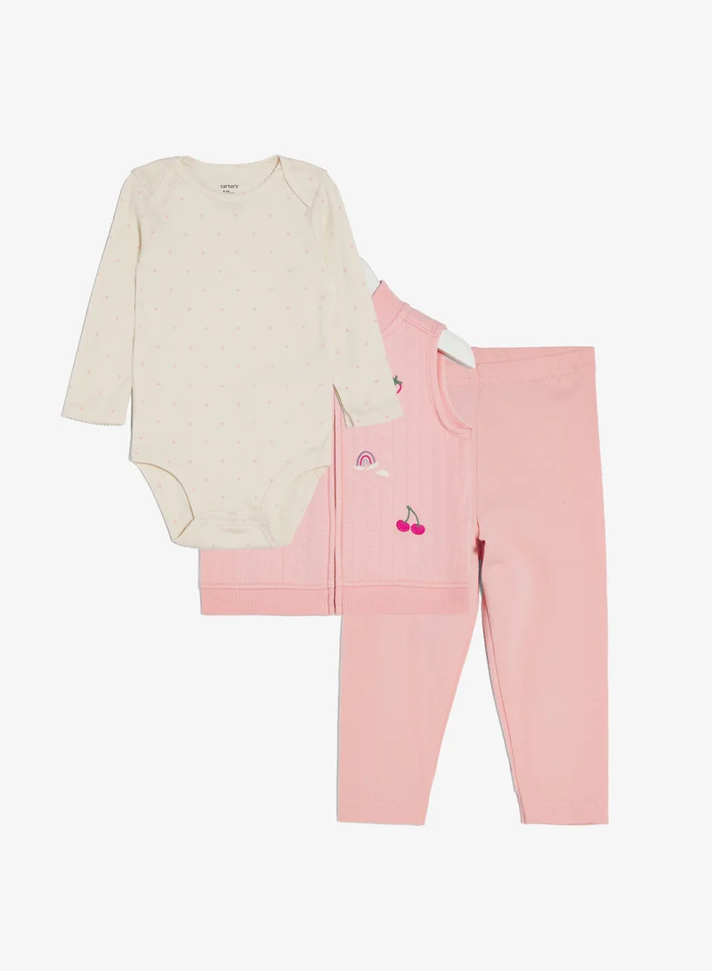 كارترز طقم صدرية للأطفال بثلاث قطع