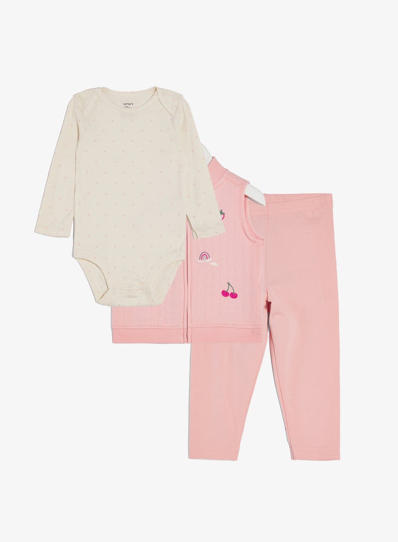 كارترز طقم صدرية للأطفال بثلاث قطع - Image 1