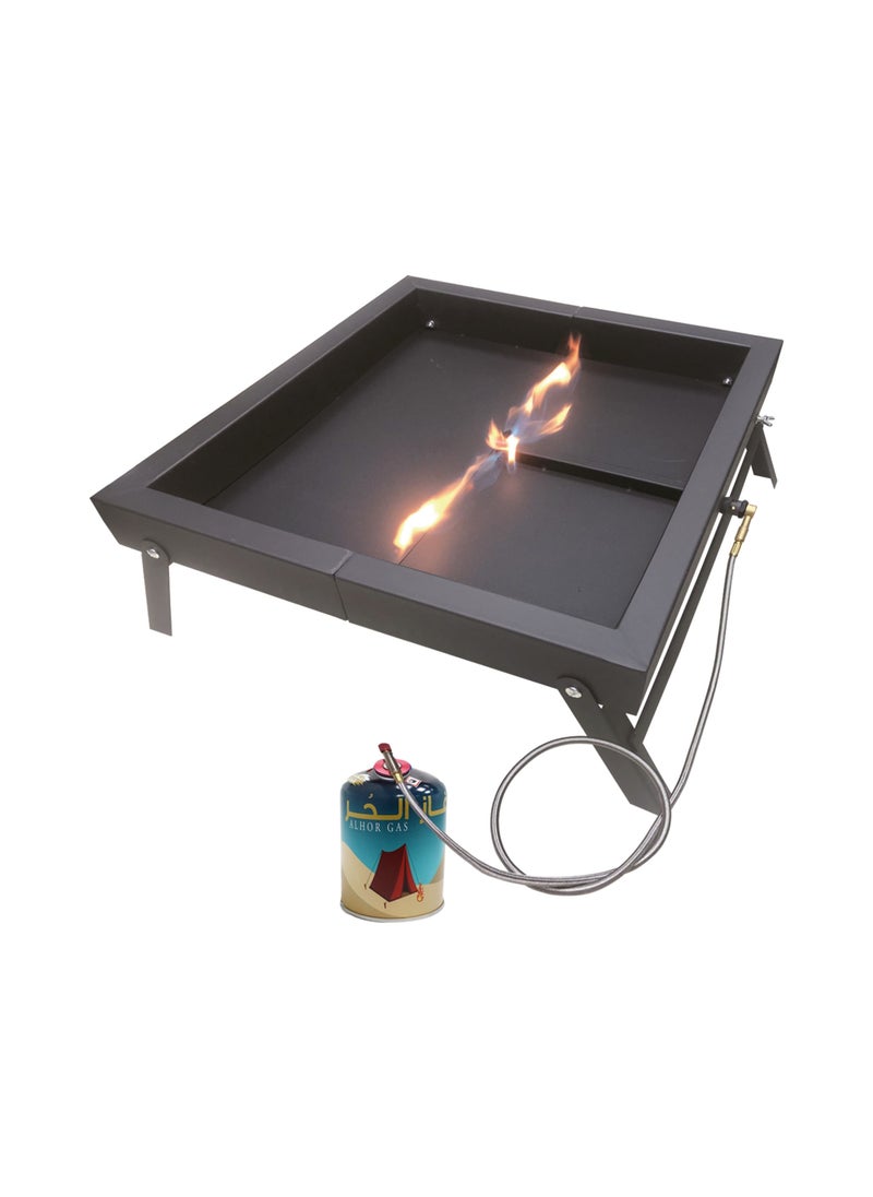 Alhor Camping & Hunting Tools - Foldable barbecue with bag 46.6*50*22 cm - Image 1