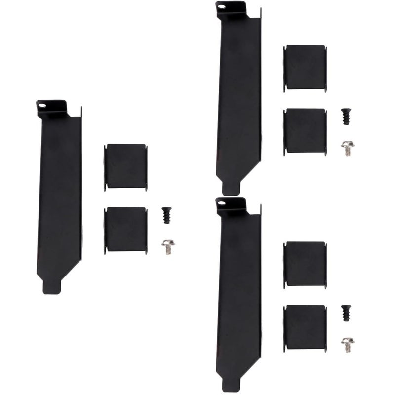 3Pcs Computer Cooling Fan Mounting Kit Bracket Holder For 8 9cm Radiator Black - Image 2