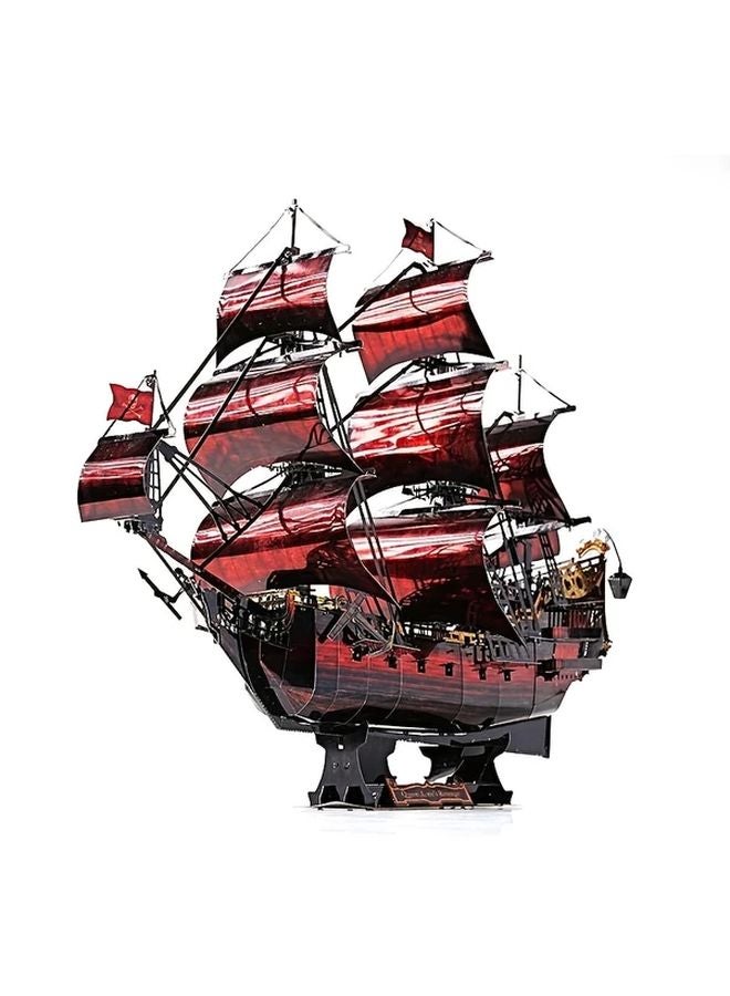 آن ريفينج ثلاثي الأبعاد لغز معدني نموذج سفينة DIY قراصنة الكاريبي هدية عيد الميلاد - Image 1