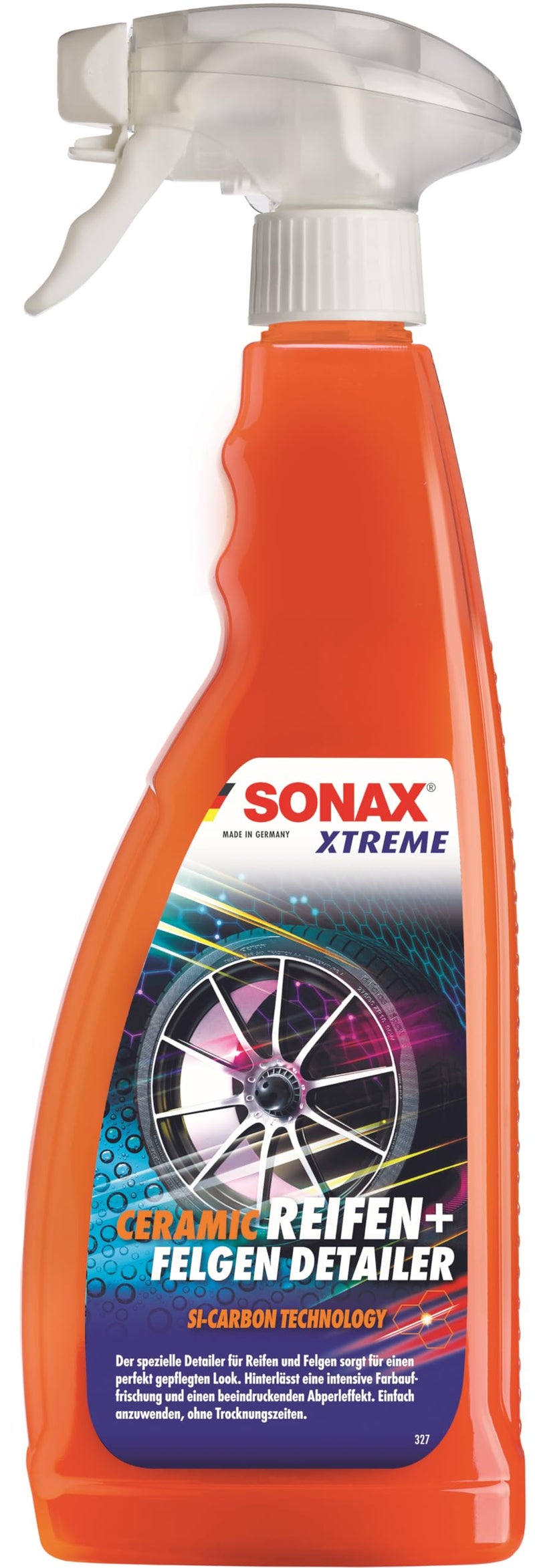 SONAX Xtreme Ceramic Tyre and Rim Detailer 750ml | High-Performance Tire & Wheel Cleaner | Water-Repellent, Dirt Protection, and Gloss Enhancer | Suitable for All Tire and Rim Types - Image 2
