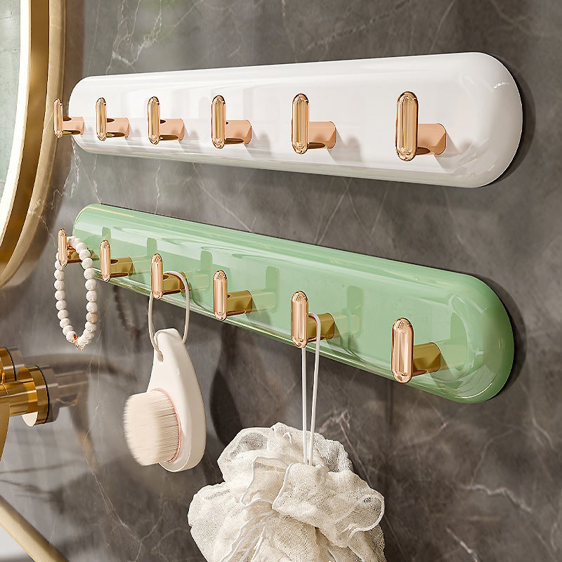 Seamless Wall-Mounted Hook Set for Home Organization milk silver - Image 4