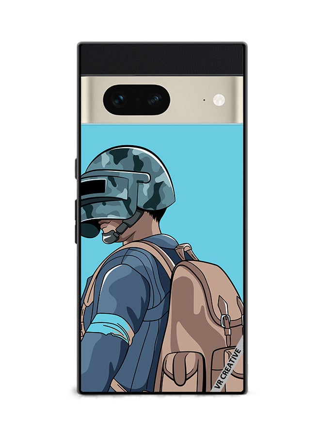 VR CREATIVE Protective Case Cover For Google Pixel 7 Helmet And In Military Uniform Design Multicolour  - Image 1