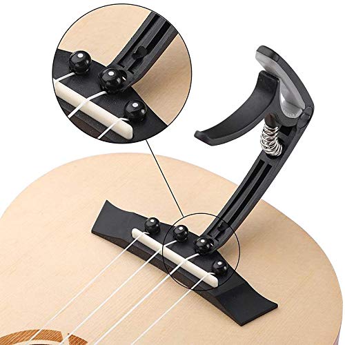 Mustang Guitar Capo Accessories Trigger Capo with 6 Pcs Free Guitar Picks for Acoustic and Electric Guitars, Ukulele and Banjo - Image 4