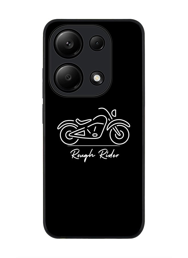 Stylizedd Rugged Black Edge Case for Xiaomi Redmi Note 13 Pro 4G / Xiaomi Poco M6 Pro 4G, Slim fit Case Thin Cover -  Rough Rider  - Image 1