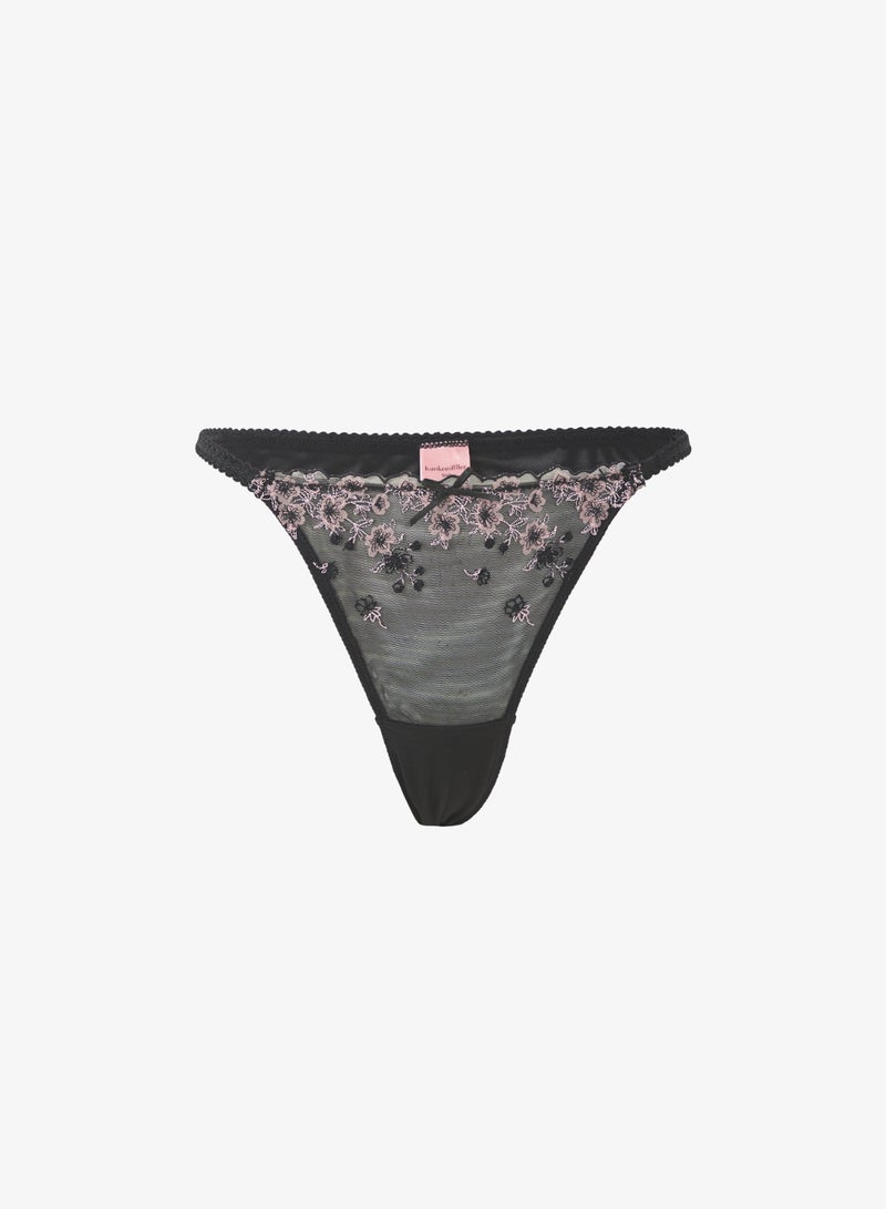 hunkemoller Lace High Leg Thong - Image 1