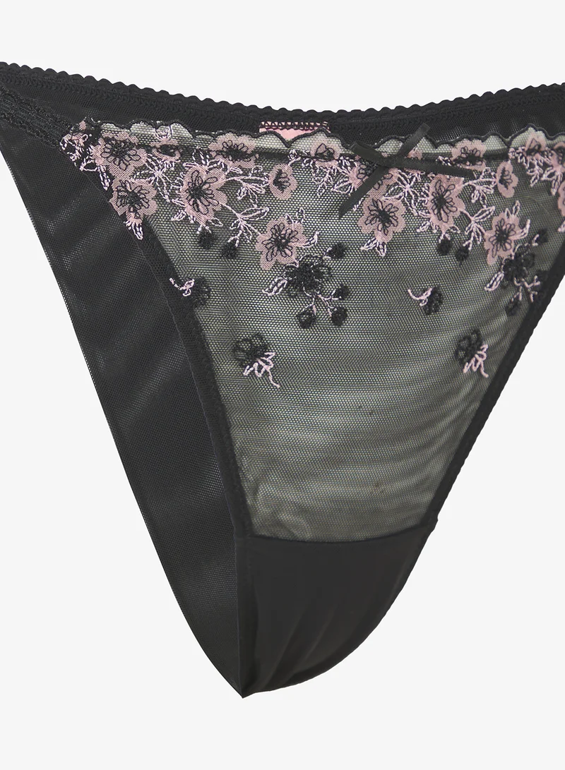 hunkemoller  Lace High Leg Thong for Women | Best Price UAE