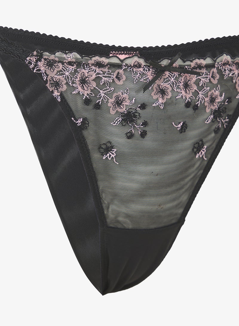 hunkemoller Lace High Leg Thong - Image 3