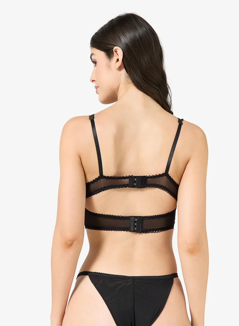 hunkemoller  Lace High Leg Thong for Women | Best Price UAE