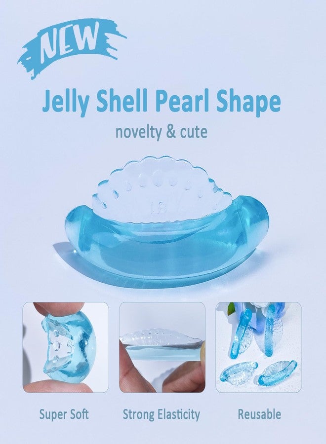 Libeauty Lash Lift Rods 16 Pcs / 8 Sizes, Upgrade Self Adhesive Lift Pads, Elastic Shell Shape Shields C-Curl (Blue) - Image 2