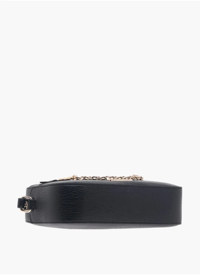 Celeste Women Textured Crossbody Bag with Zip Closure and Adjustable Strap