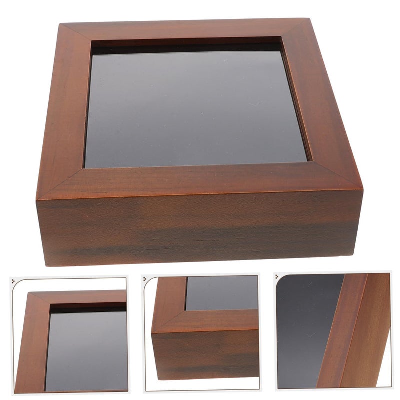 Walnut Wooden Display Case For Butterfly Specimens Jewelry And Collectibles - Image 4