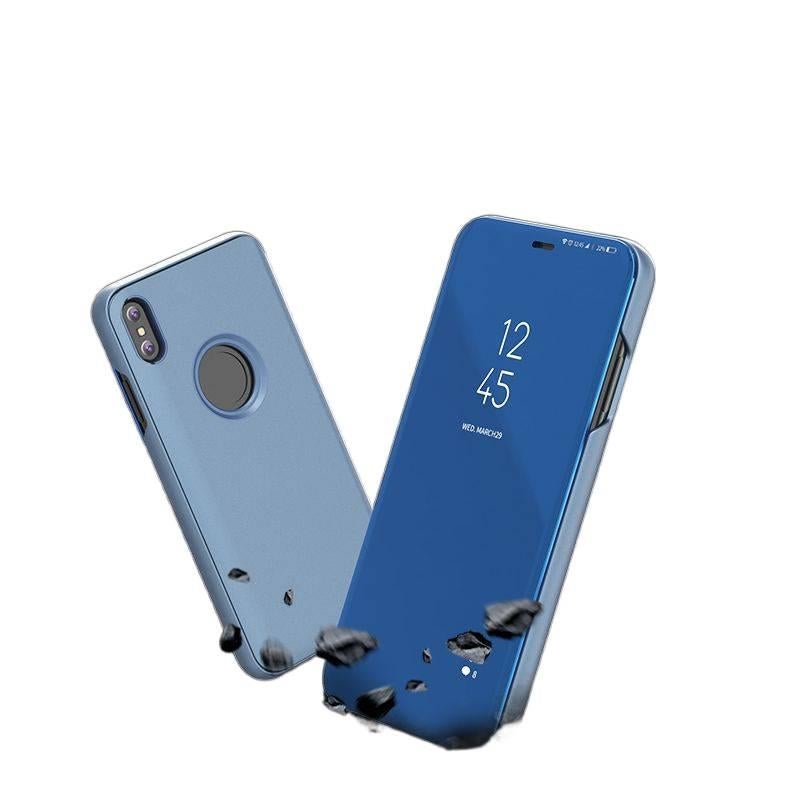 غطاء واقي | لـ iPhone 13 | سطح مرآة | مطلي بالكهرباء | أزرق - Image 4