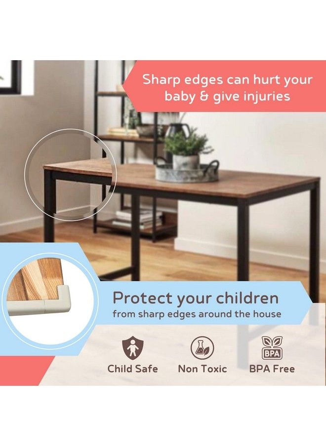 BABYSAFEHOUSE - Pre Taped Furniture Edge Guard And Corner Protector 6.5Ft Edge + 4 Corner Guards (White Color) For Baby Proofing & Child Safety - Image 1