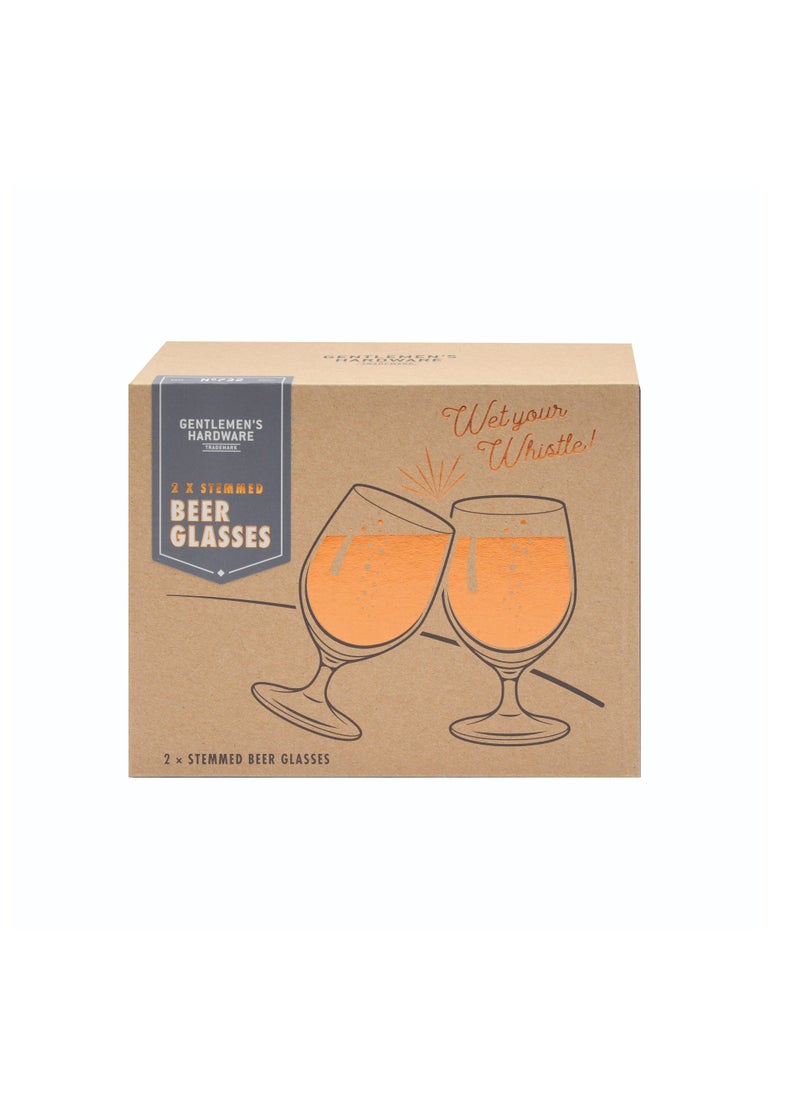 GENTLEMEN'S HARDWARE 2 Tulip Beer Glasses  - Image 3