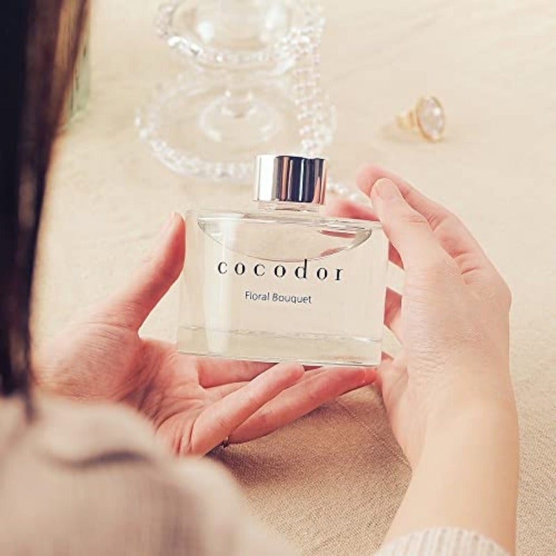 معطر هوائي بكودور توقيع ريد ديزفلور أبريل بريز 6.7 أوقية (200مل) عبوة مكونة من قطعتين مجموعة معطر هوائي أعواد معطر زيت معطر أعواد ديكور المنزل ديكور المكتب عطر وهدايا - Image 3